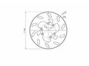 Bremsscheibe NG 184mm Gilera GSM / H@K / Zulu hinten