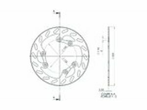 Bremsscheibe NG 220mm Rieju MRT / Tango vorne