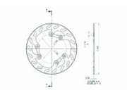 Bremsscheibe NG 220mm Rieju MRT / Tango vorne