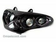 Scheinwerfer Quattrooptik ODF Gilera Runner / Hussar schwarz