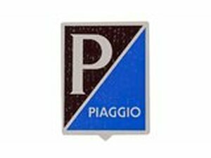 Emblem Piaggio schwarz / blau