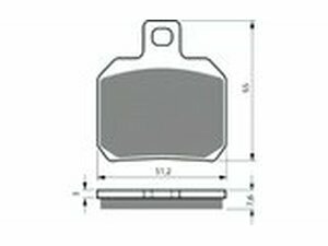 Bremsbelge hinten - original Ersatzteil Piaggio Beverly...