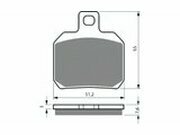 Bremsbelge hinten - original Ersatzteil Piaggio Beverly...