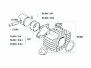 Zylinder Dichtungssatz Polini Sport 70ccm 46mm Garelli Noi-Matic / Katia 50