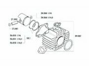 Zylinder Dichtungssatz Polini Sport 70ccm 46mm Garelli...