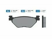 Bremsbelge Polini Sinter-Metall Yamaha Tmax