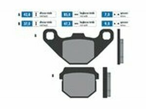 Bremsbelge Polini Original Derbi / Peugeot