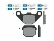 Bremsbelge Polini Original Derbi / Peugeot