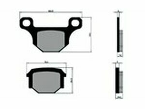 Bremsbelge Polini Original Rieju MRT