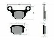 Bremsbelge Polini Original Rieju MRT