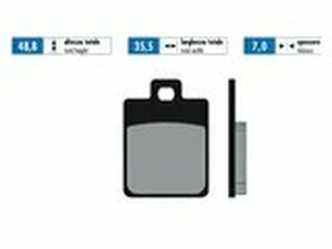 Bremsbelge Polini Sinter-Metall Piaggio Zip