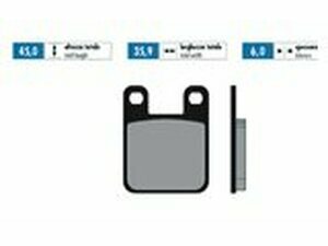 Bremsbelge Polini Sinter-Metall Derbi / Peugeot / Rieju