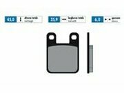 Bremsbelge Polini Sinter-Metall Derbi / Peugeot / Rieju
