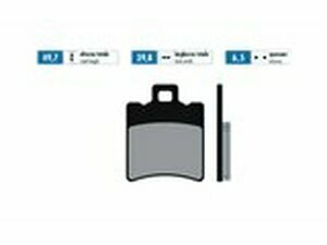 Bremsbelge Polini Sinter-Metall MBK Nitro / Booster