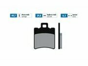 Bremsbelge Polini Sinter-Metall MBK Nitro / Booster