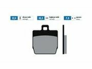 Bremsbel�ge Polini Original Yamaha Aerox (hinten) /...