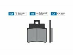 Bremsbelge Polini Original Sym GTS