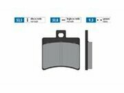 Bremsbelge Polini Sinter-Metall Aprilia SR50 / Sportcity