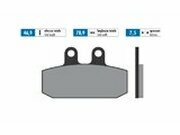 Bremsbelge Polini Sinter-Metall Honda Bali