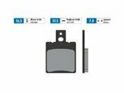 Bremsbelge Polini Sinter-Metall Simson 50