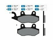 Bremsbelge Polini Sinter-Metall Kymco Agility
