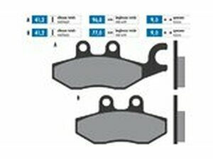 Bremsbelge Polini Original Bremssattel rechts Piaggio X-Evo