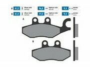 Bremsbelge Polini Original Bremssattel rechts Piaggio X-Evo