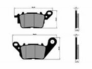 Bremsbelge Polini Original Yamaha Nmax 150