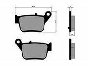 Bremsbelge Polini Original hinten Kymco Maxsym 400