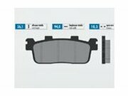 Bremsbelge Polini Sinter-Metall (Bremszange links) Kymco...