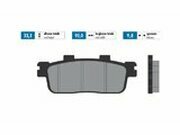 Bremsbelge Polini Sinter-Metall Kawasaki J300
