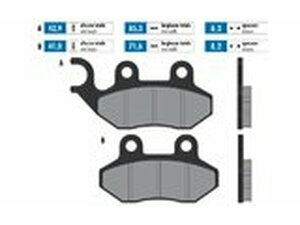 Bremsbelge Polini Sinter-Metall Peugeot Tweet