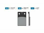 Bremsbelge Polini Original Simson S53