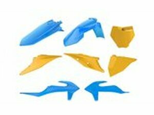 Verkleidungskit Polisport Vintage Edition blau / gelb KTM...