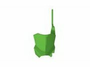 Startnummerntafel vorn Polisport Restyle grn Kawasaki KX...