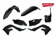 Verkleidungskit Polisport schwarz KX 450