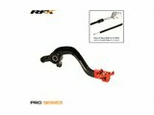 Bremshebel / Bremspedal RFX Pro klappbar schwarz / orange...