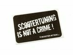 Aufkleber / Sticker Scootertuning is not a crime