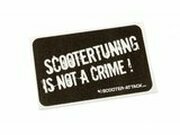 Aufkleber / Sticker Scootertuning is not a crime
