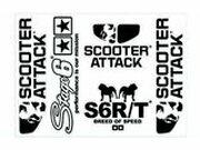 Scooter-Attack Aufkleber 140x100mm