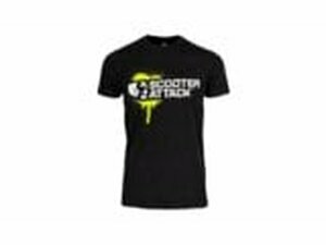 T-Shirt Scooter-Attack schwarz / grn L