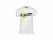T-Shirt Scooter-Attack weiss / grn L