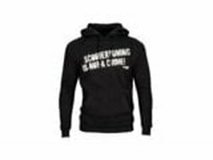 Hoody Scootertuning is not a Crime unzipped schwarz Gre M