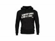 Hoody Scootertuning is not a Crime unzipped schwarz Gre L