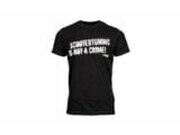 T-Shirt Scootertuning is not a crime (STINAC), schwarz, S