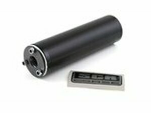 Endschalldmpfer SCR Alu Schwarz fr Auspuff SM Chrom
