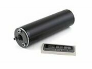 Endschalldmpfer SCR Alu Schwarz fr Auspuff SM Chrom