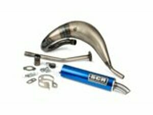 Auspuff SCR Corse Handmade Cross 50-70 Derbi blau