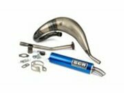 Auspuff SCR Corse Handmade Cross 50-70 Derbi blau