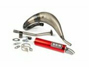 Auspuff SCR Corse Handmade Cross 50-70 Derbi rot